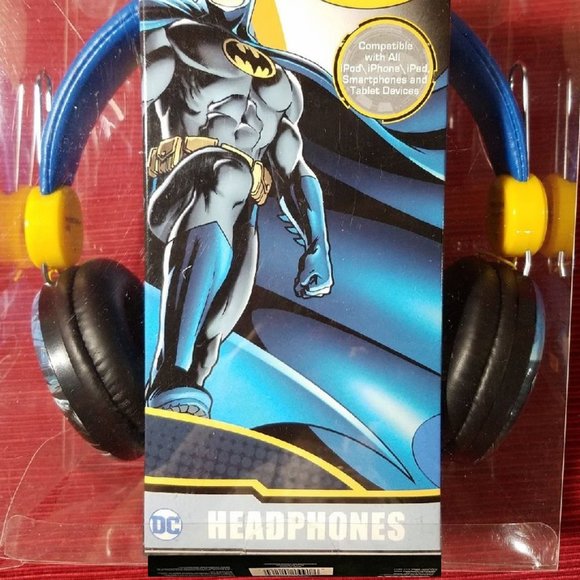DC Comics Batman Over The Ear Kids Headphones New! - Picture 2 of 9